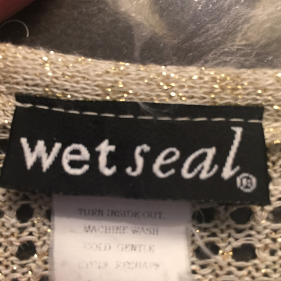 Wet Seal open-weave tie-waist sweater--$5 SALE! - Picture 3 of 3